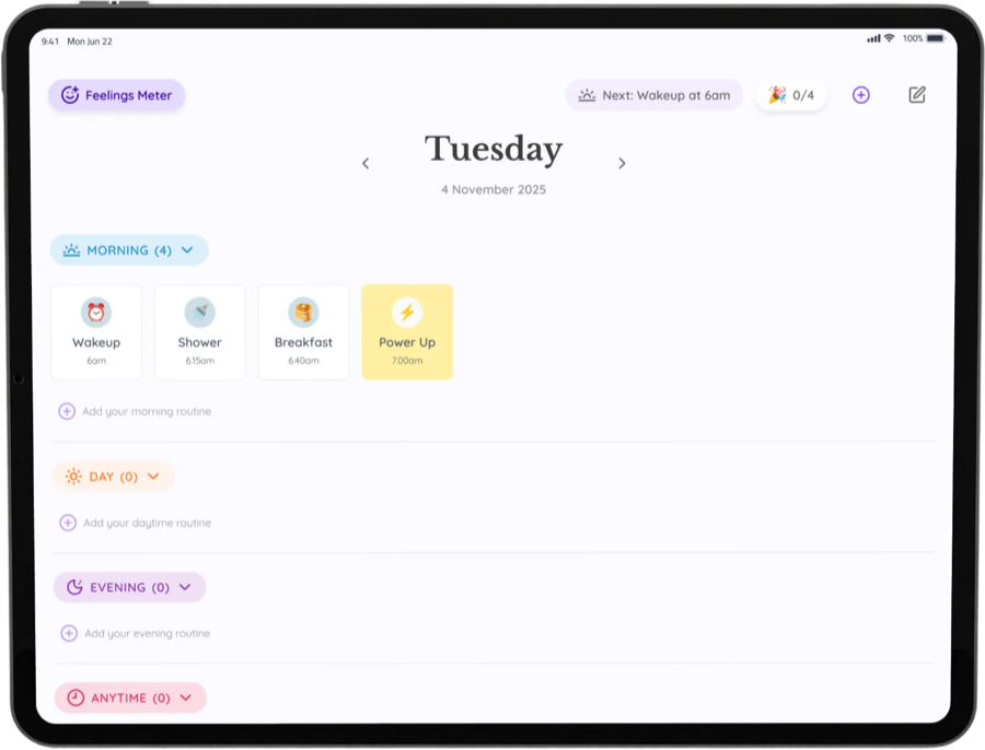 My Ally mobile routine preview